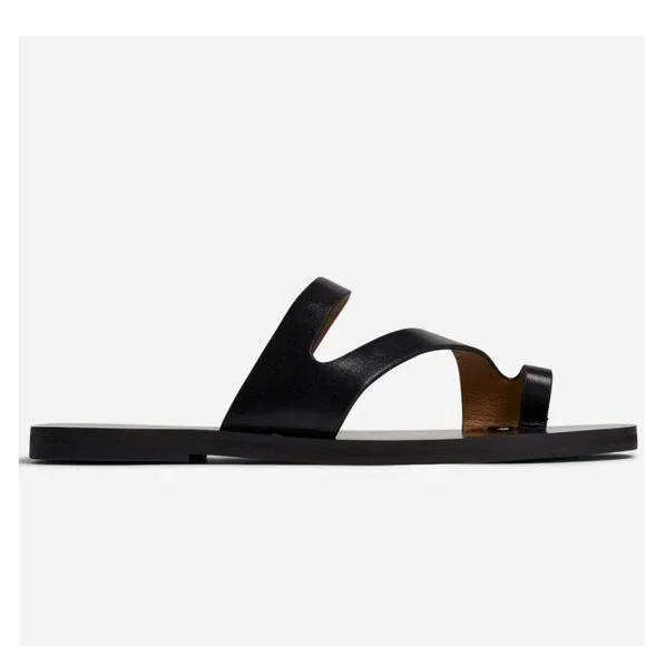 ✨ Madewell The Gabi Asymmetric-Strap Sandal - Black✨ - Picture 2 of 4